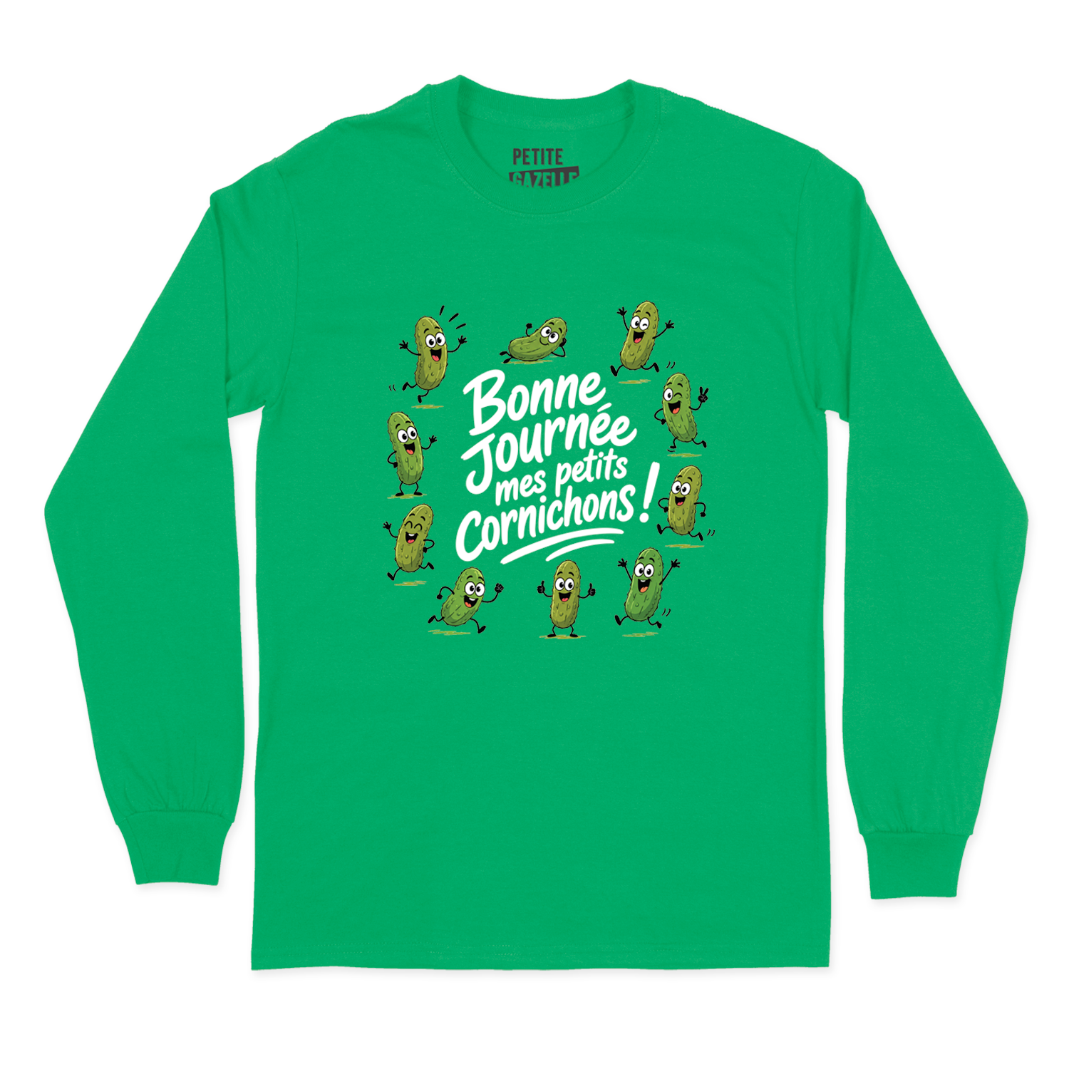 T-SHIRT À MANCHES LONGUES | Bonne journée mes petits cornichons