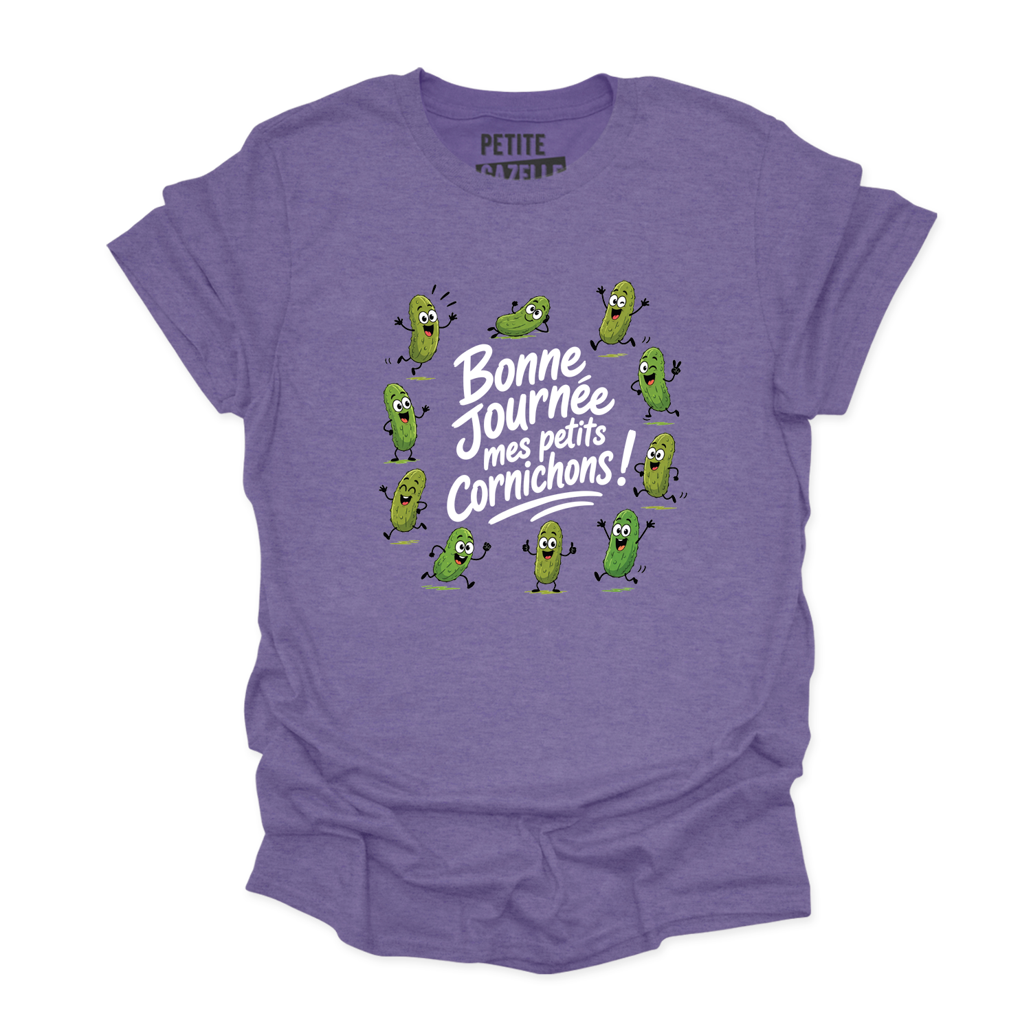 T-SHIRT COL ROND | Bonne journée mes petits cornichons
