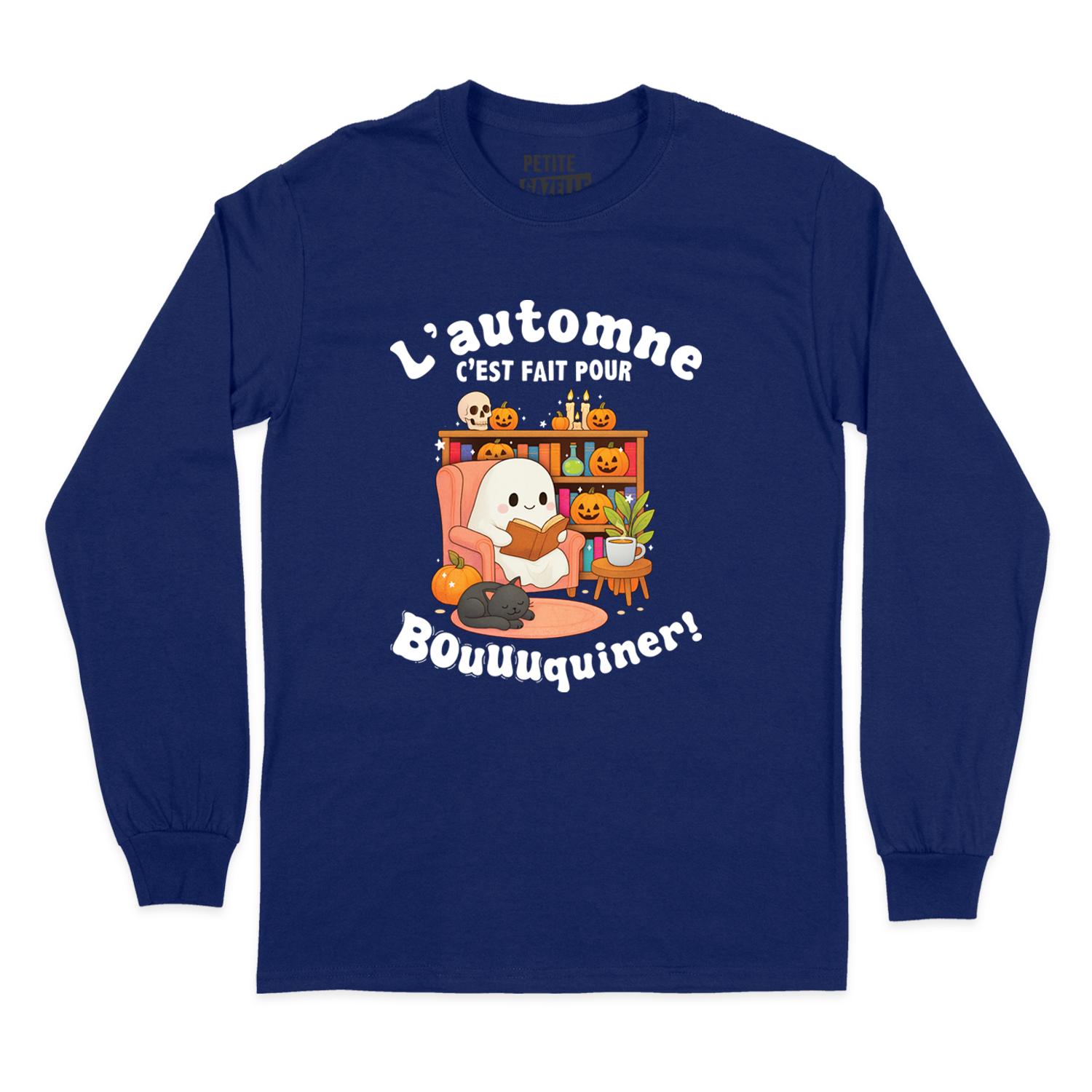T-SHIRT À MANCHES LONGUES | L'automne c'est fait pour bouquiner !