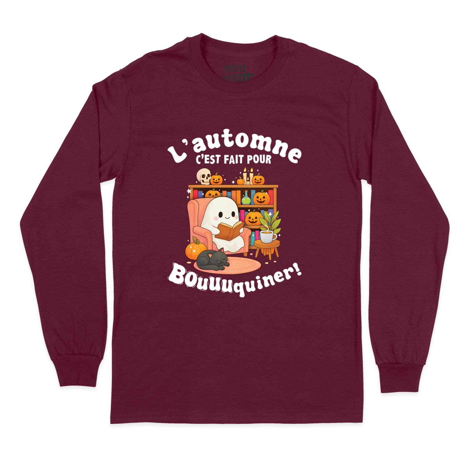 T-SHIRT À MANCHES LONGUES | L'automne c'est fait pour bouquiner !