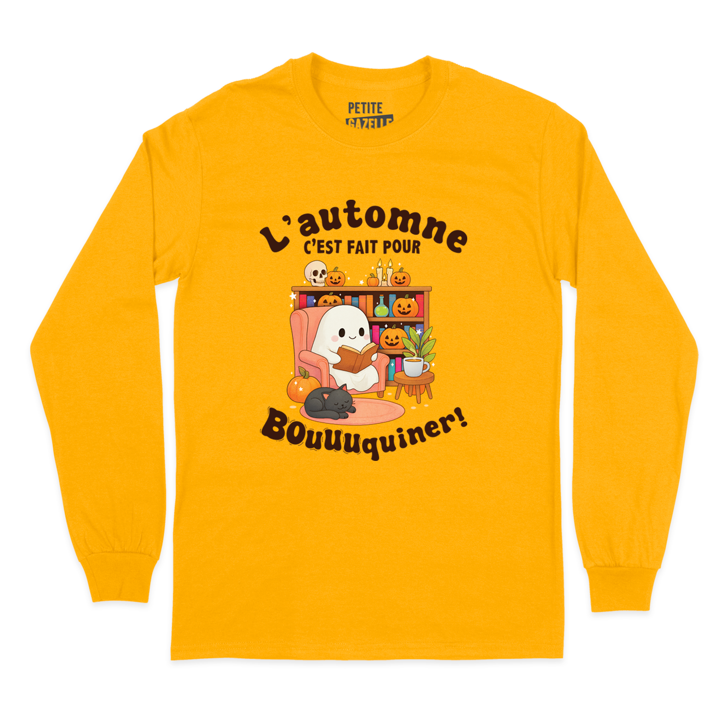 T-SHIRT À MANCHES LONGUES | L'automne c'est fait pour bouquiner !