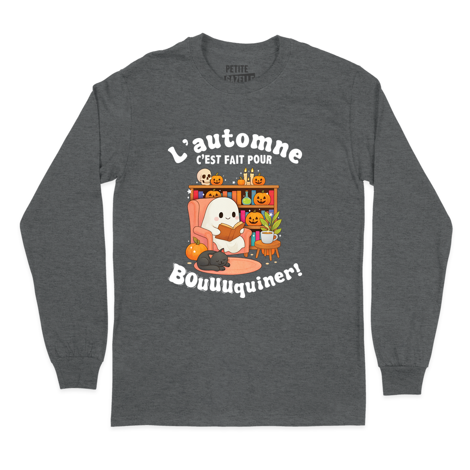 T-SHIRT À MANCHES LONGUES | L'automne c'est fait pour bouquiner !