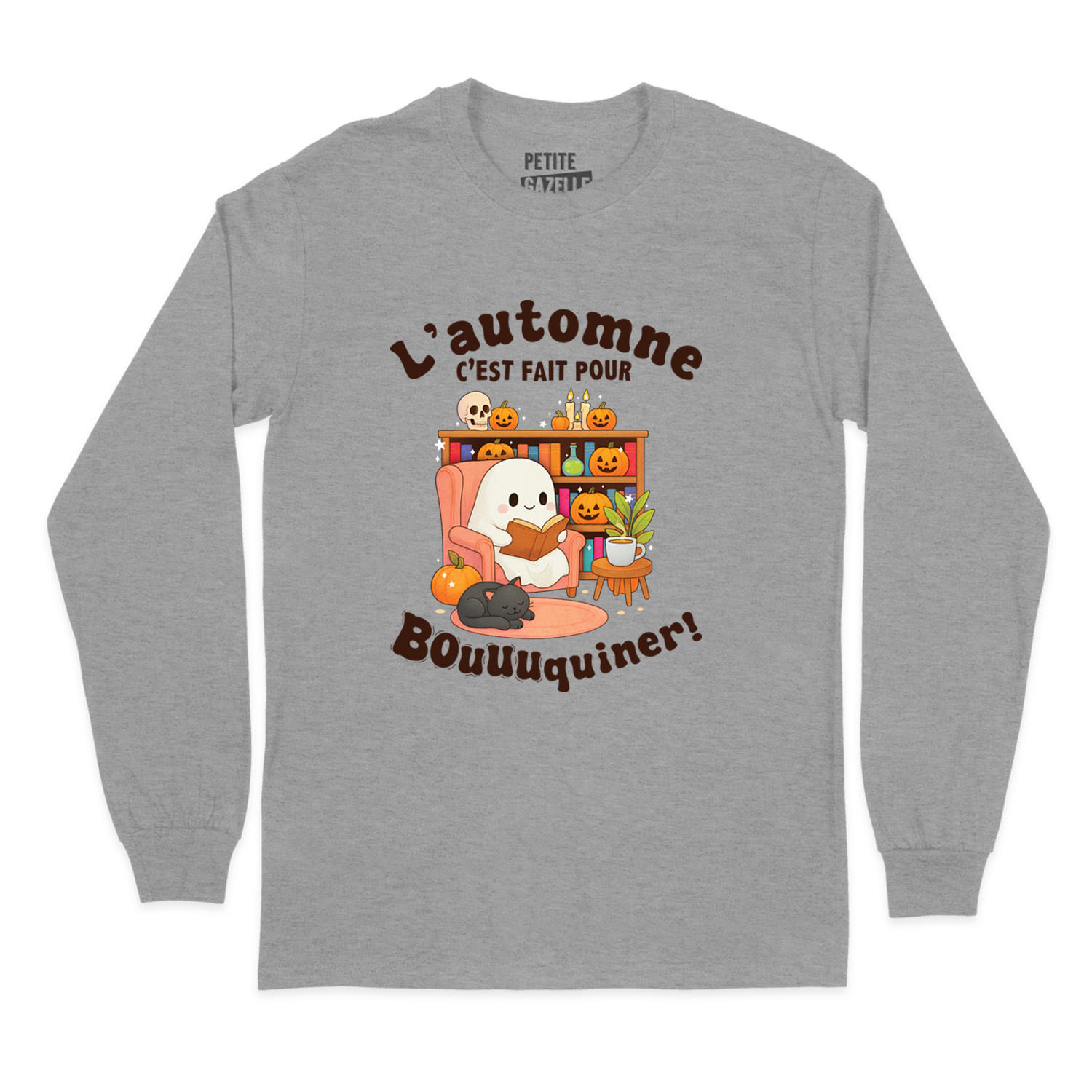T-SHIRT À MANCHES LONGUES | L'automne c'est fait pour bouquiner !