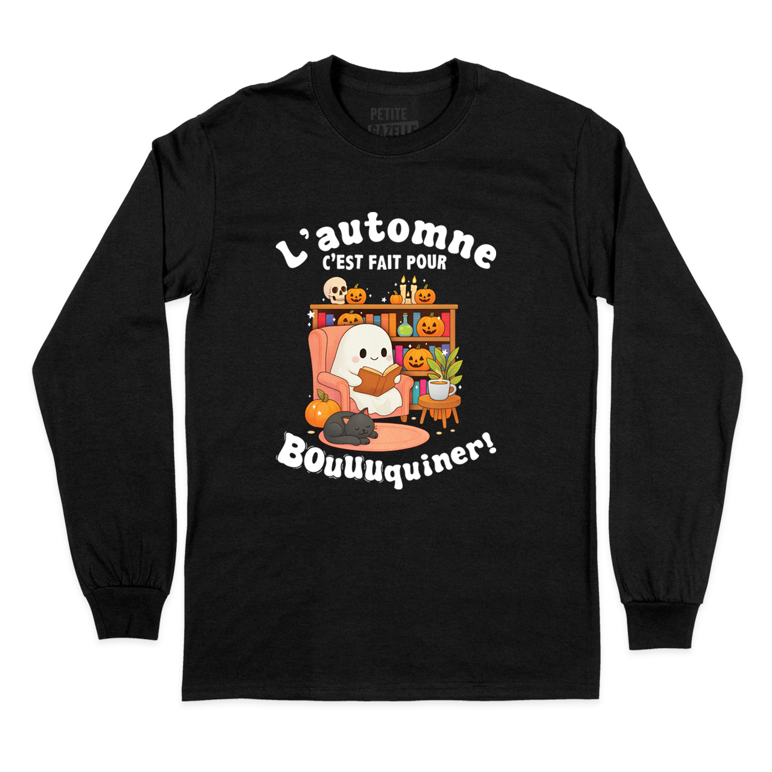 T-SHIRT À MANCHES LONGUES | L'automne c'est fait pour bouquiner !