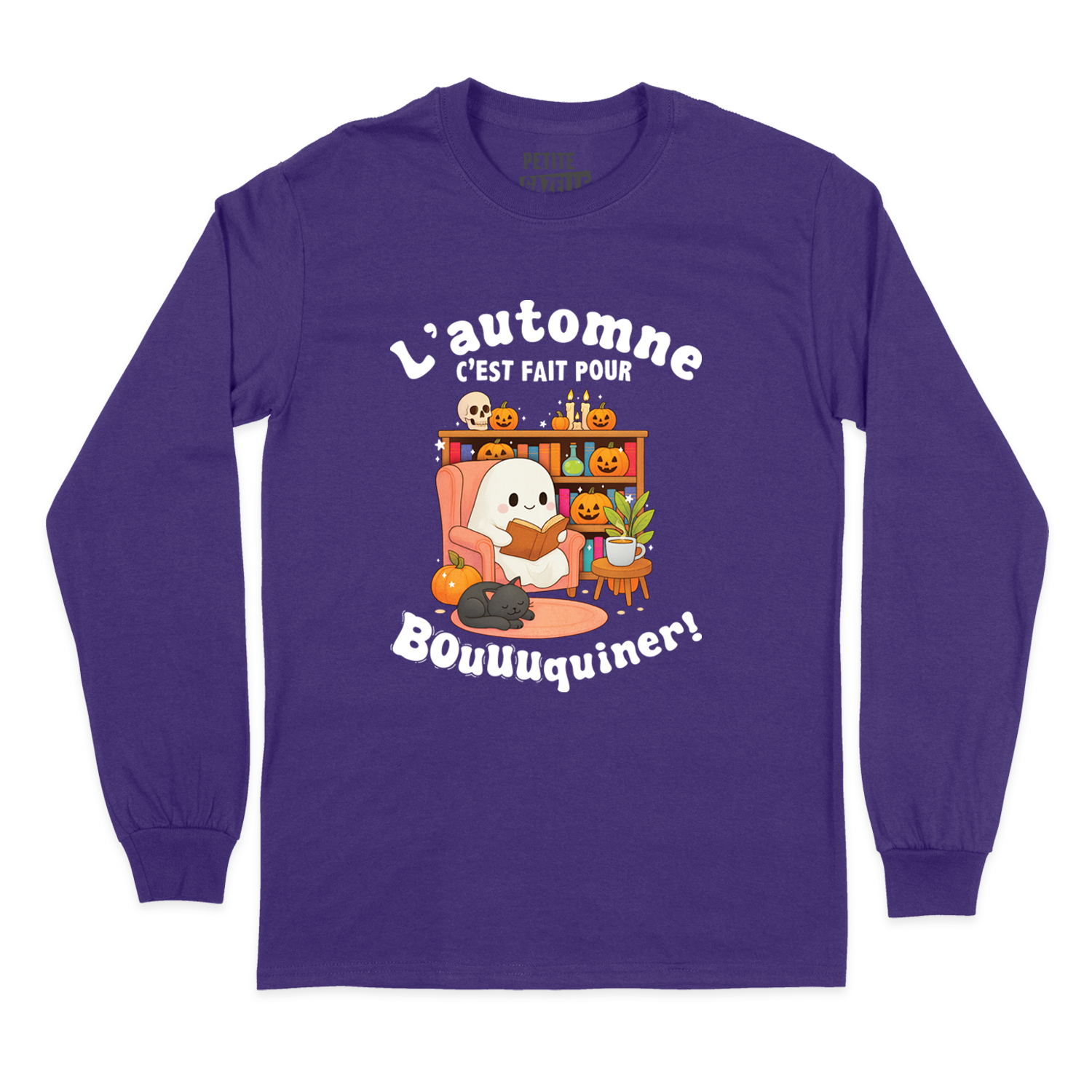 T-SHIRT À MANCHES LONGUES | L'automne c'est fait pour bouquiner !