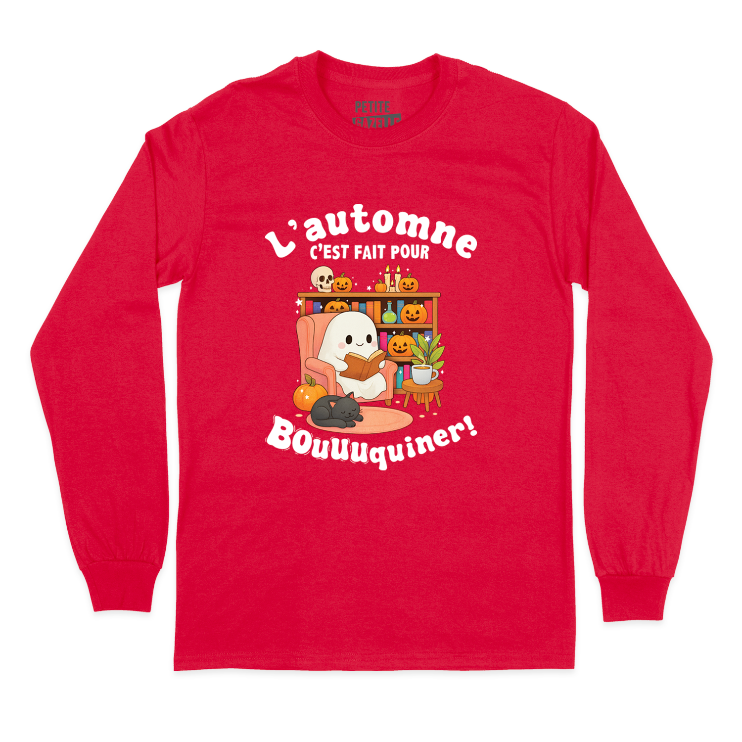 T-SHIRT À MANCHES LONGUES | L'automne c'est fait pour bouquiner !