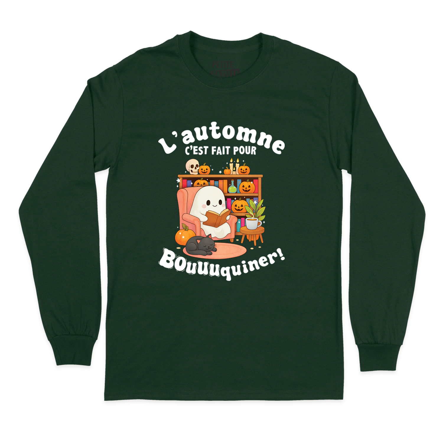 T-SHIRT À MANCHES LONGUES | L'automne c'est fait pour bouquiner !