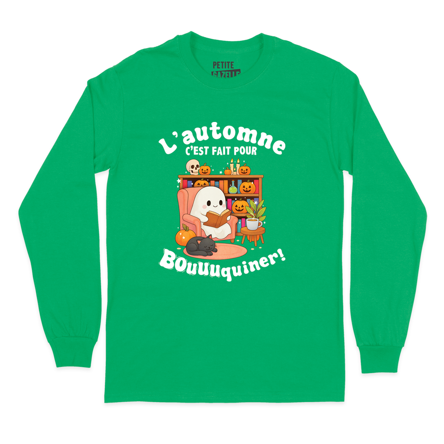 T-SHIRT À MANCHES LONGUES | L'automne c'est fait pour bouquiner !