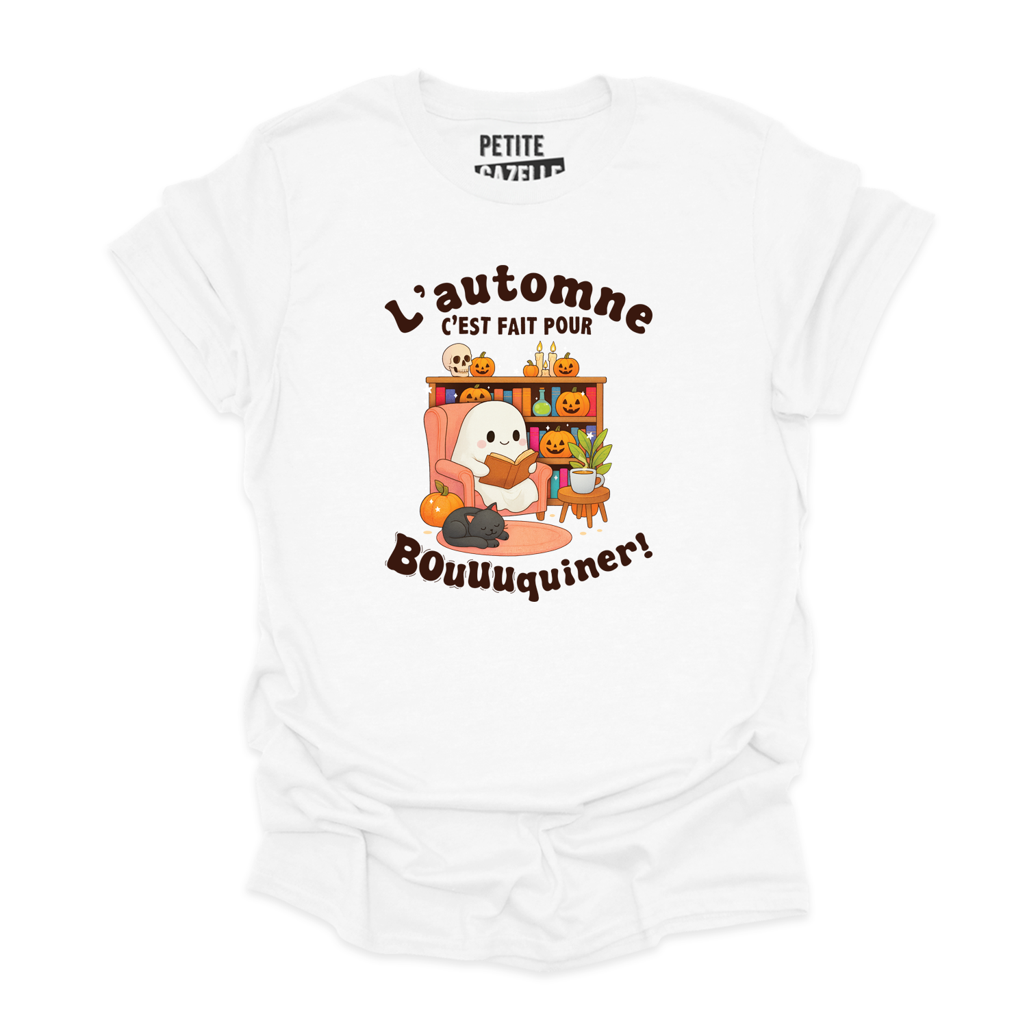 T-SHIRT COL ROND | L'automne c'est fait pour bouquiner !