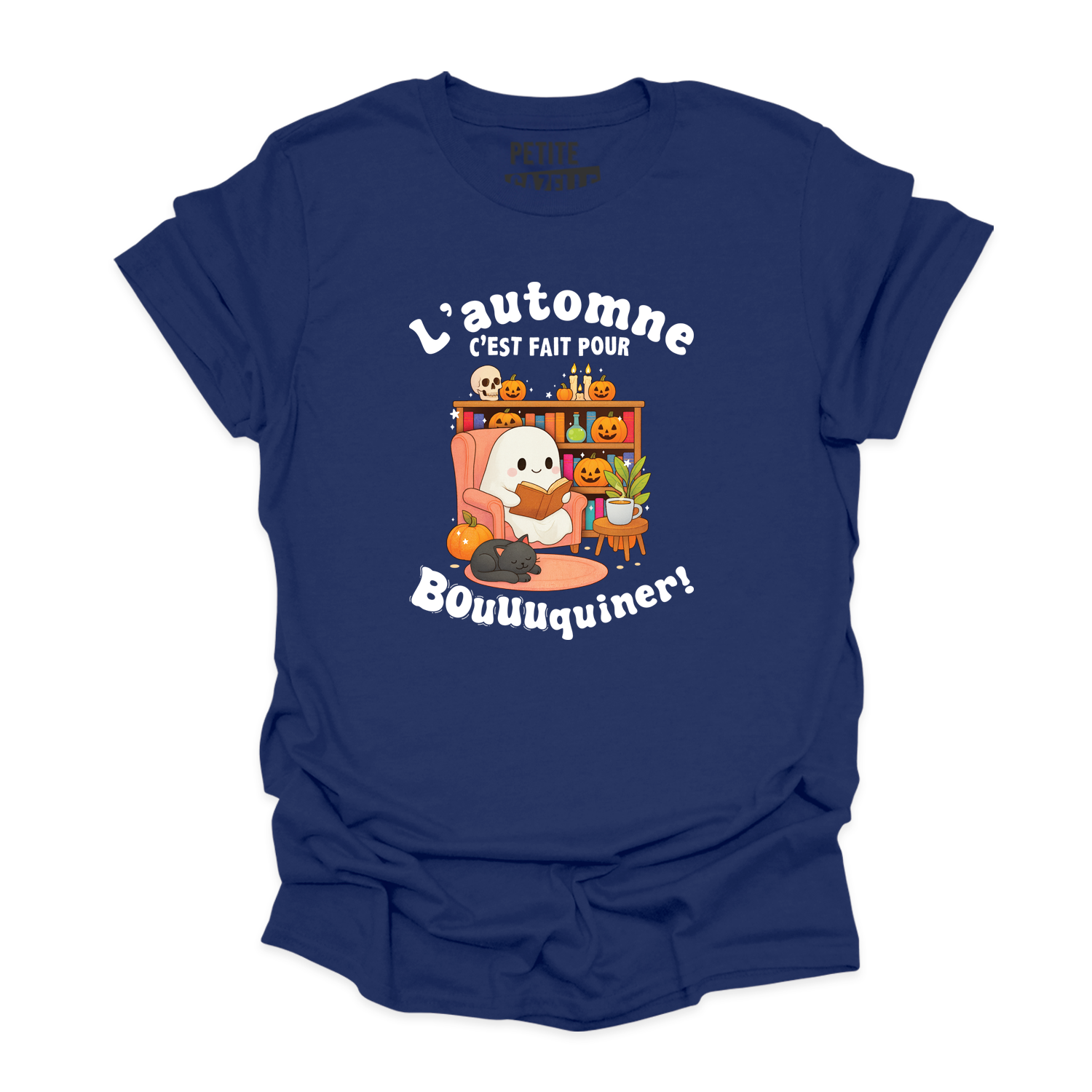 T-SHIRT COL ROND | L'automne c'est fait pour bouquiner !