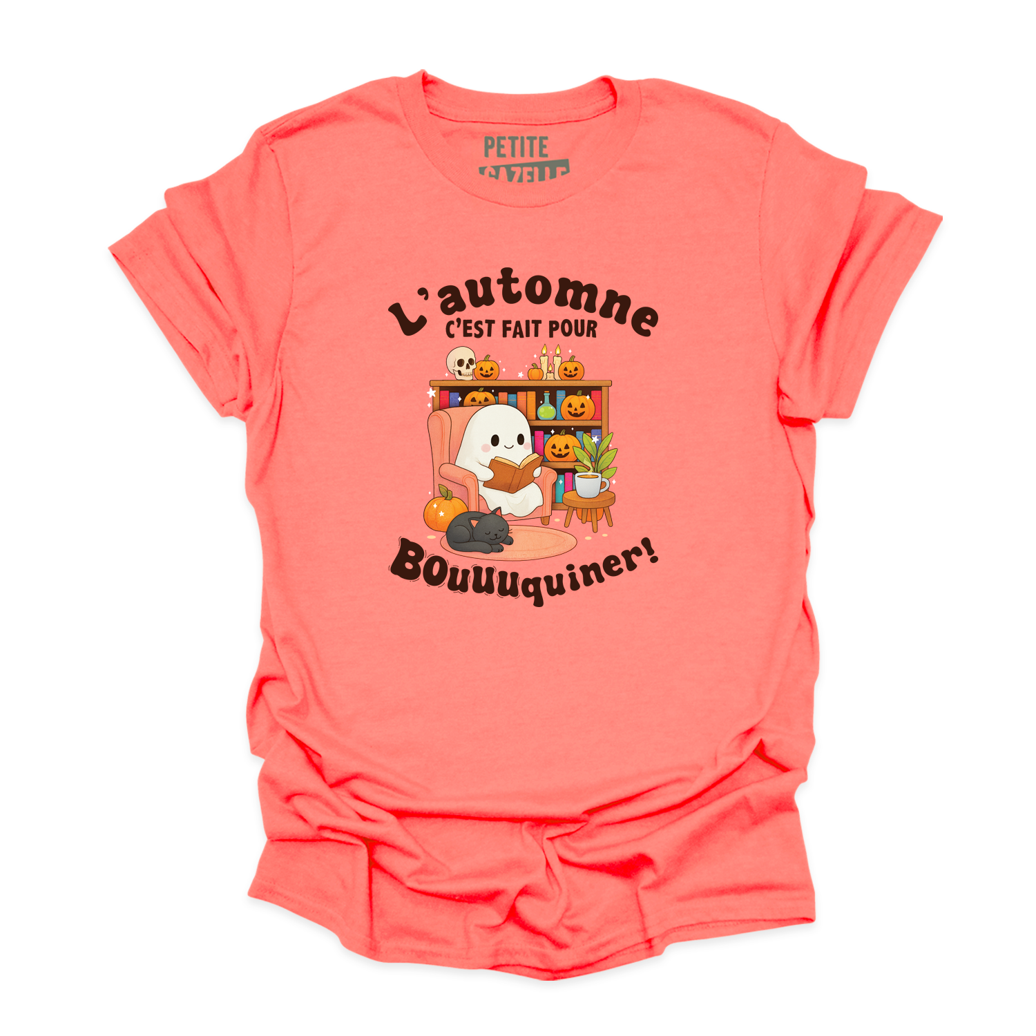 T-SHIRT COL ROND | L'automne c'est fait pour bouquiner !
