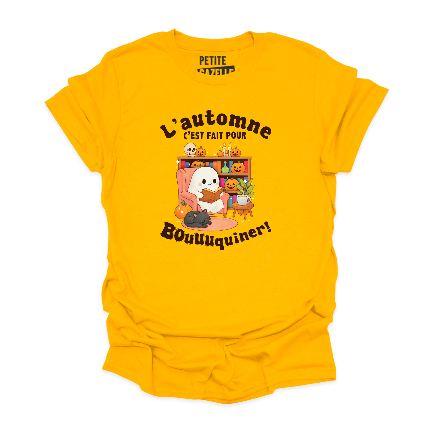 T-SHIRT COL ROND | L'automne c'est fait pour bouquiner !