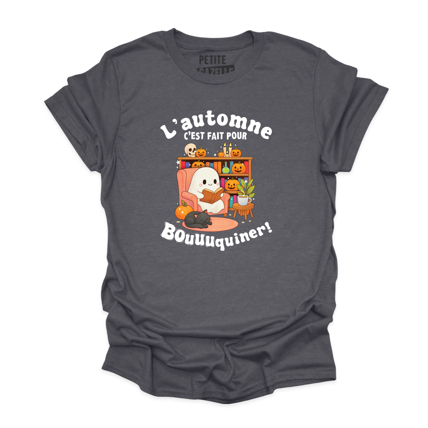 T-SHIRT COL ROND | L'automne c'est fait pour bouquiner !