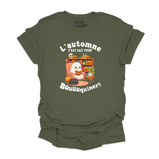 T-SHIRT COL ROND | L'automne c'est fait pour bouquiner !