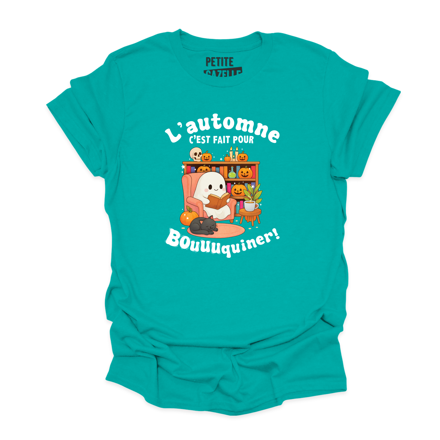 T-SHIRT COL ROND | L'automne c'est fait pour bouquiner !