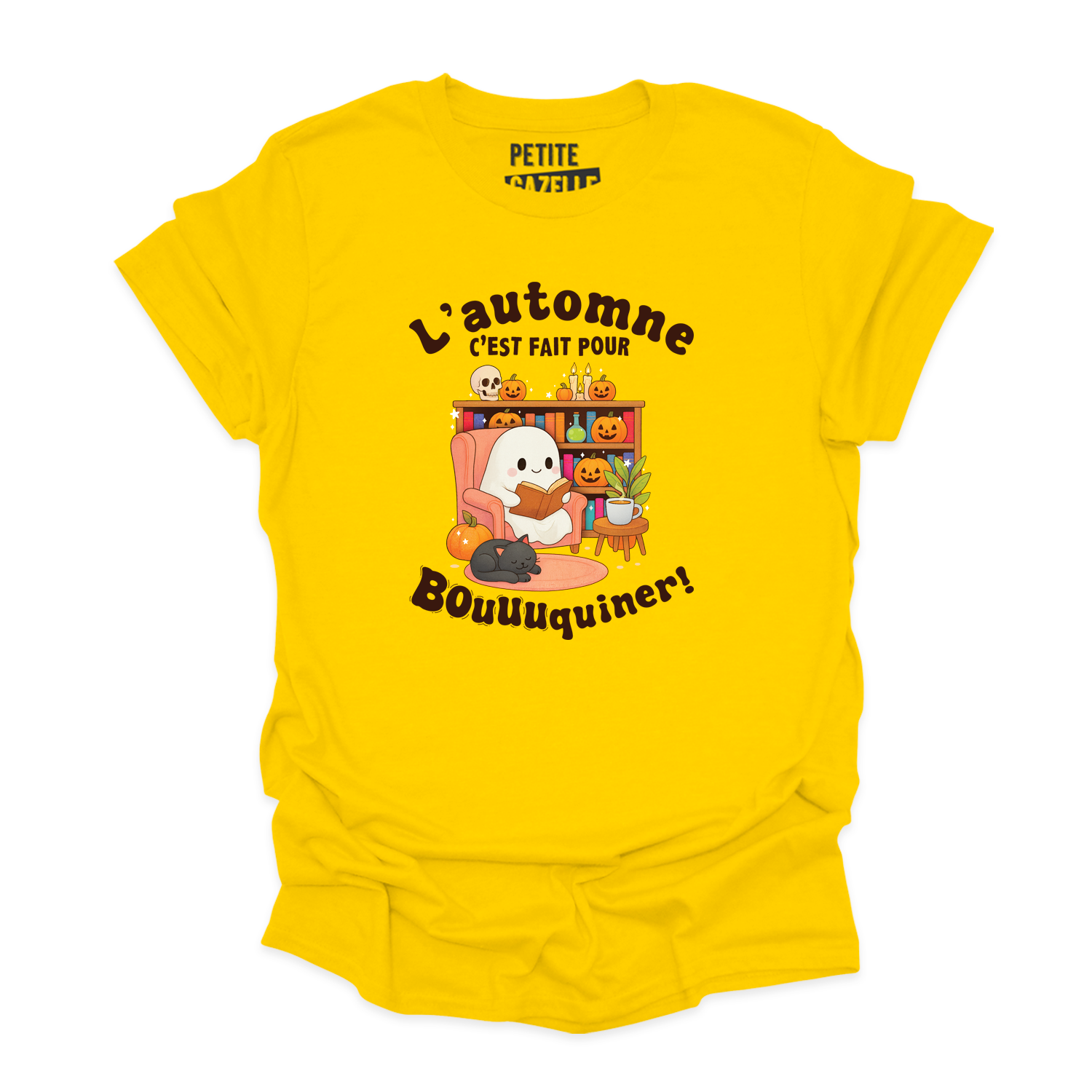 T-SHIRT COL ROND | L'automne c'est fait pour bouquiner !