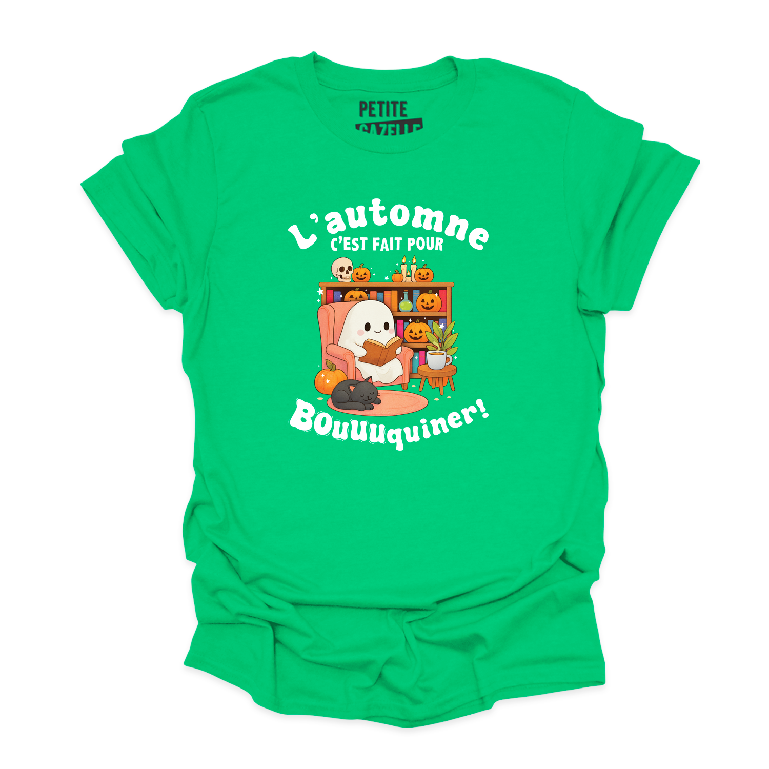 T-SHIRT COL ROND | L'automne c'est fait pour bouquiner !