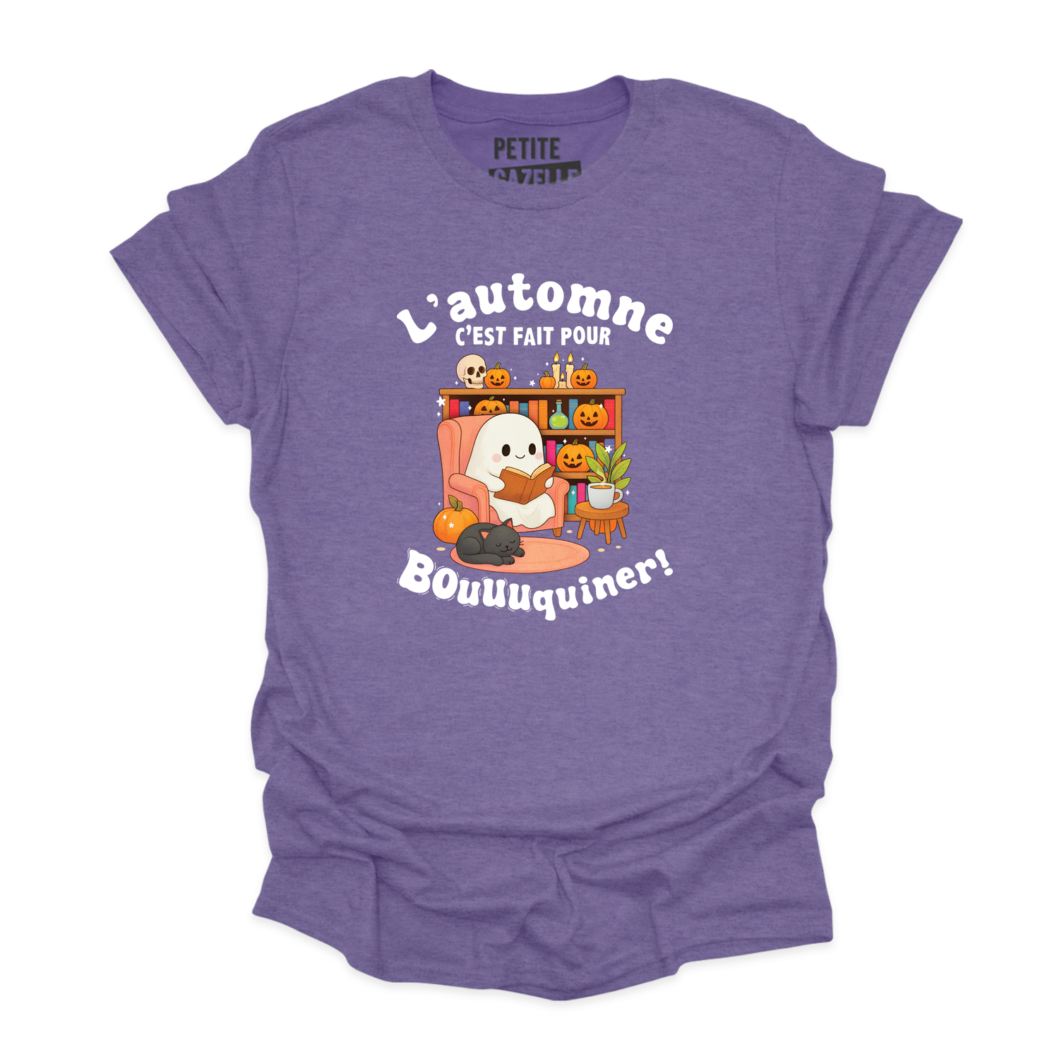 T-SHIRT COL ROND | L'automne c'est fait pour bouquiner !