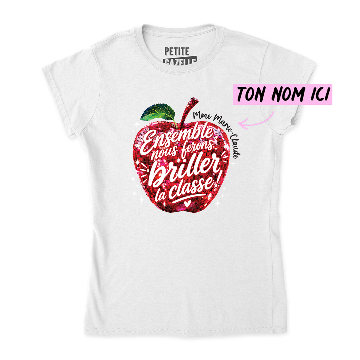 TSHIRT AJUSTÉ | Madame Pomme Disco