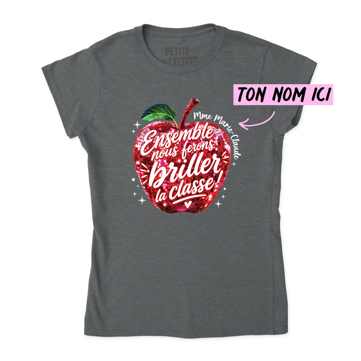 TSHIRT AJUSTÉ | Madame Pomme Disco