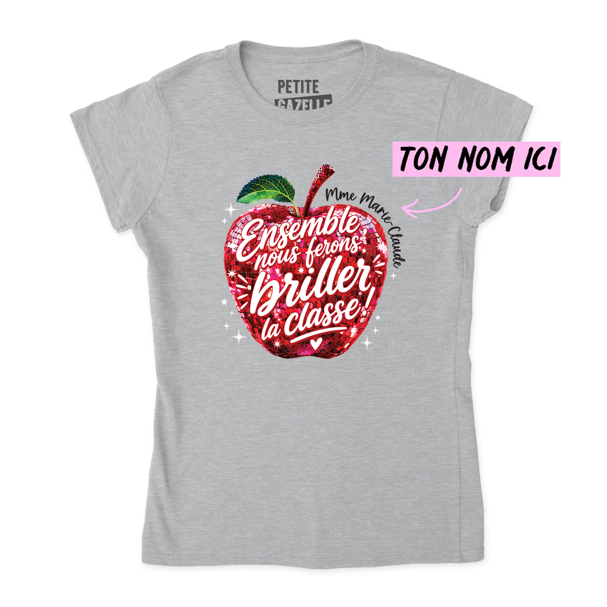 TSHIRT AJUSTÉ | Madame Pomme Disco