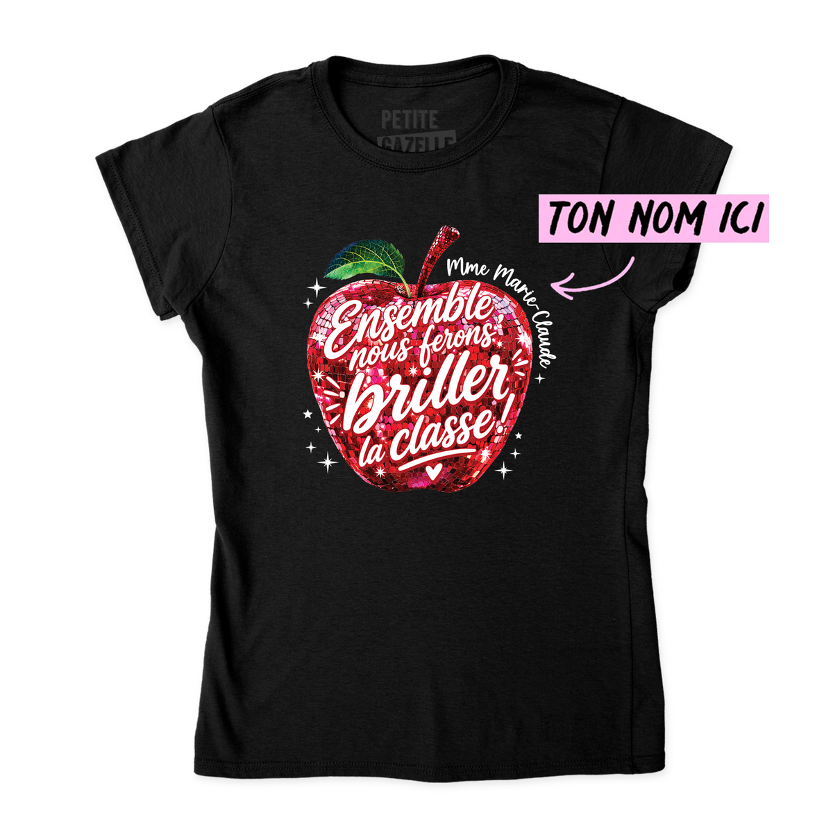 TSHIRT AJUSTÉ | Madame Pomme Disco
