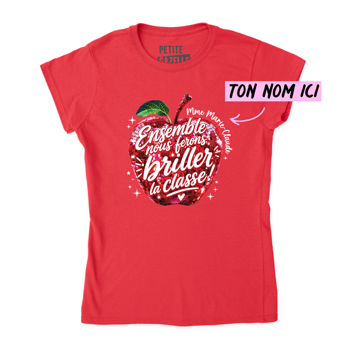 TSHIRT AJUSTÉ | Madame Pomme Disco