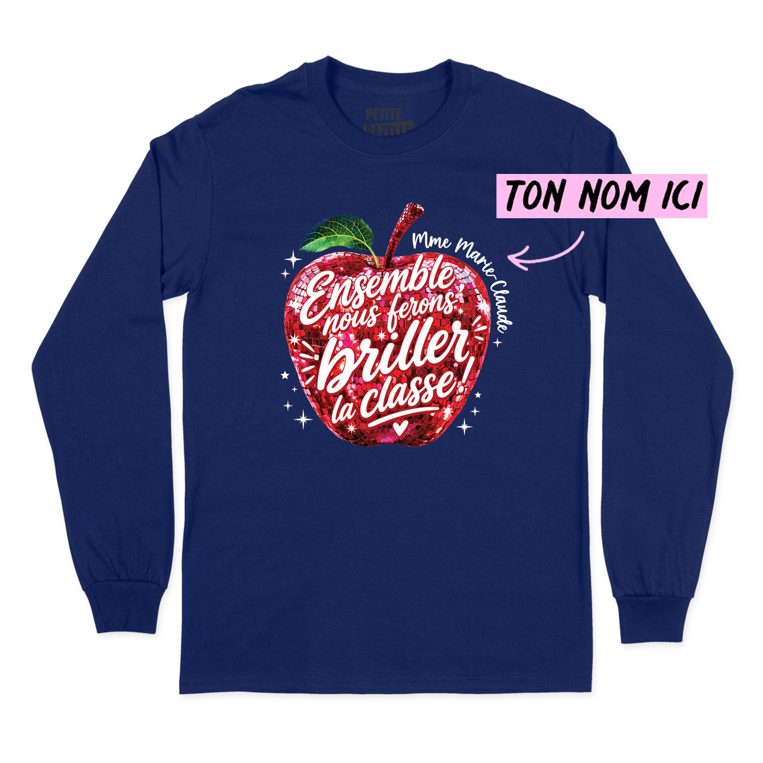 T-SHIRT À MANCHES LONGUES | Madame Pomme Disco