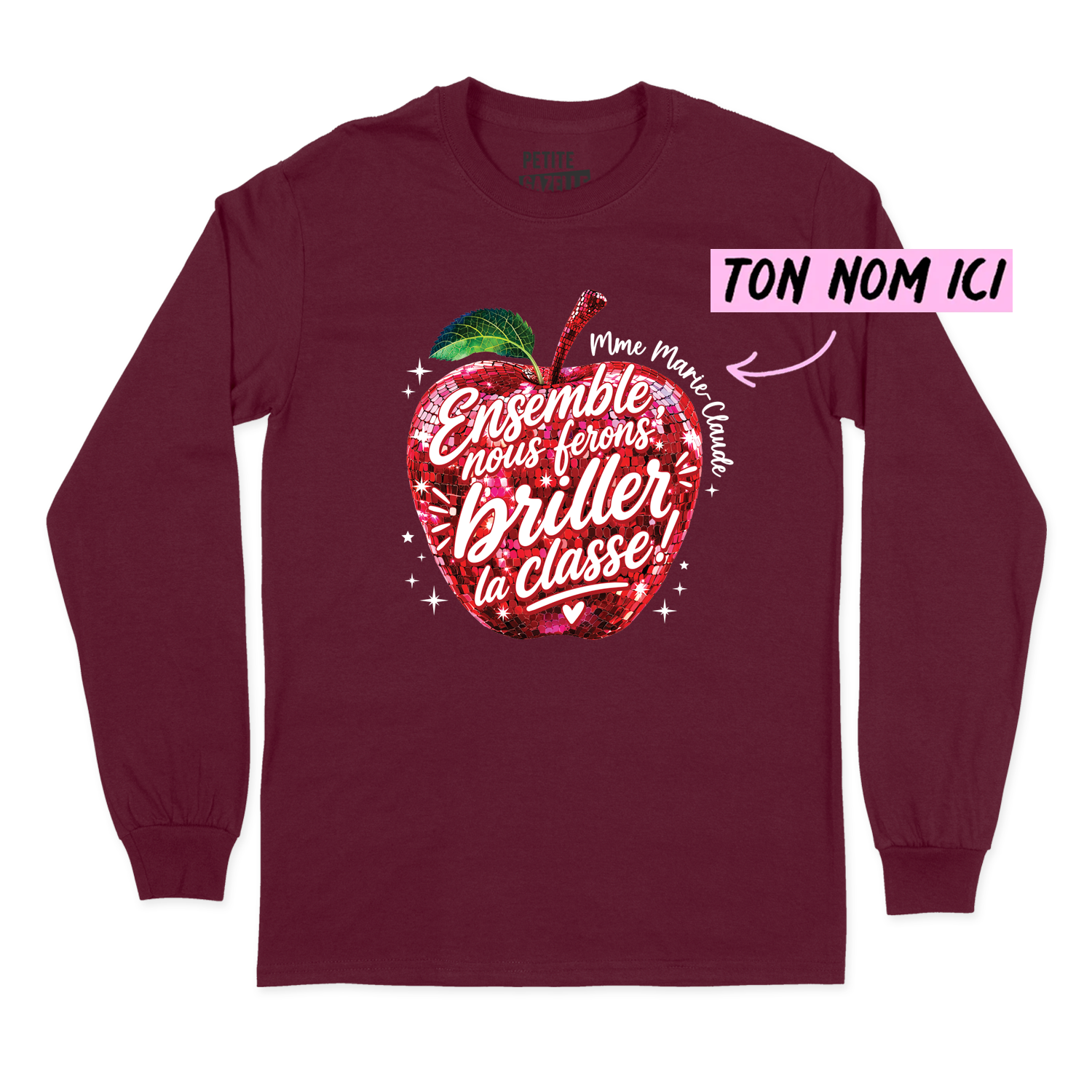 T-SHIRT À MANCHES LONGUES | Madame Pomme Disco