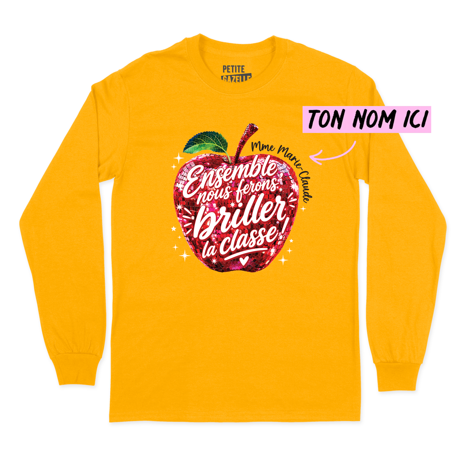 T-SHIRT À MANCHES LONGUES | Madame Pomme Disco