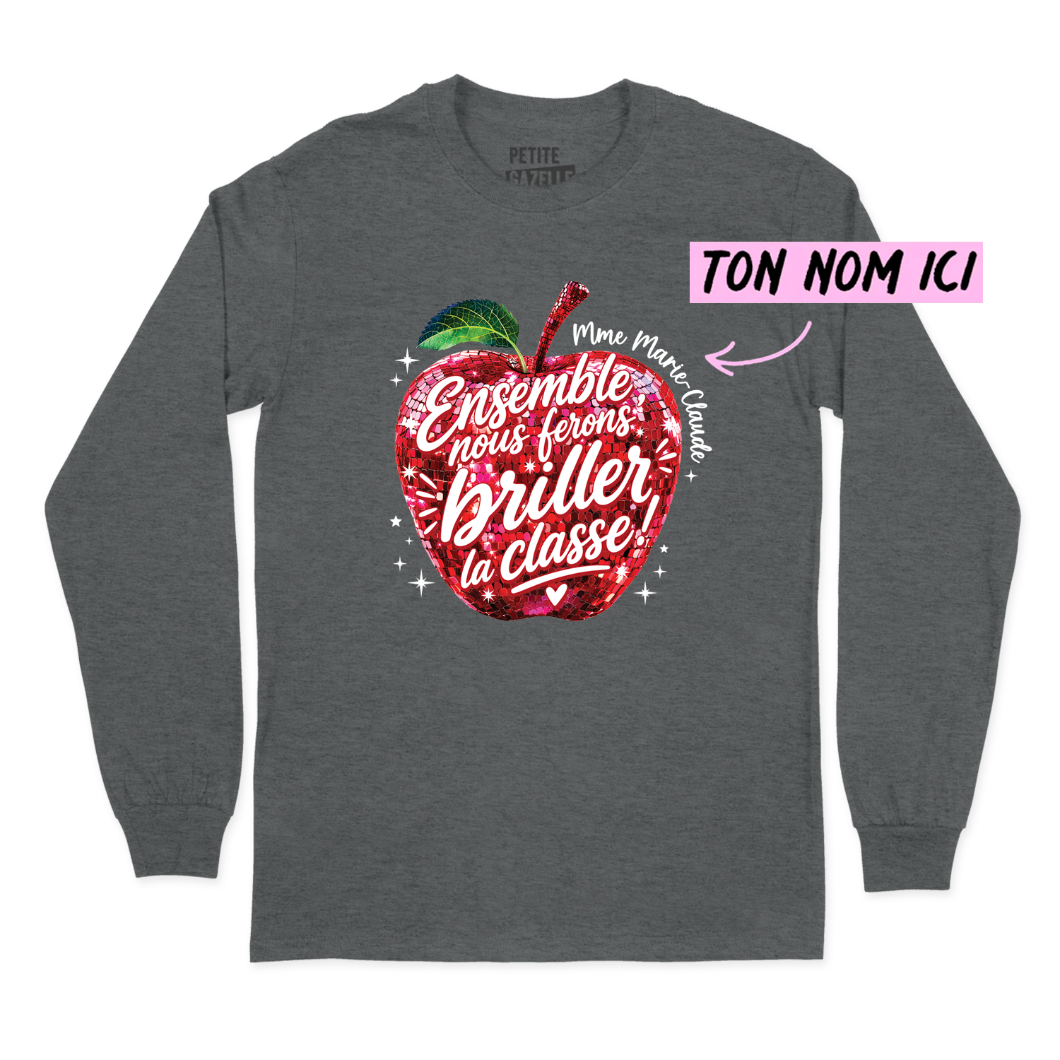 T-SHIRT À MANCHES LONGUES | Madame Pomme Disco