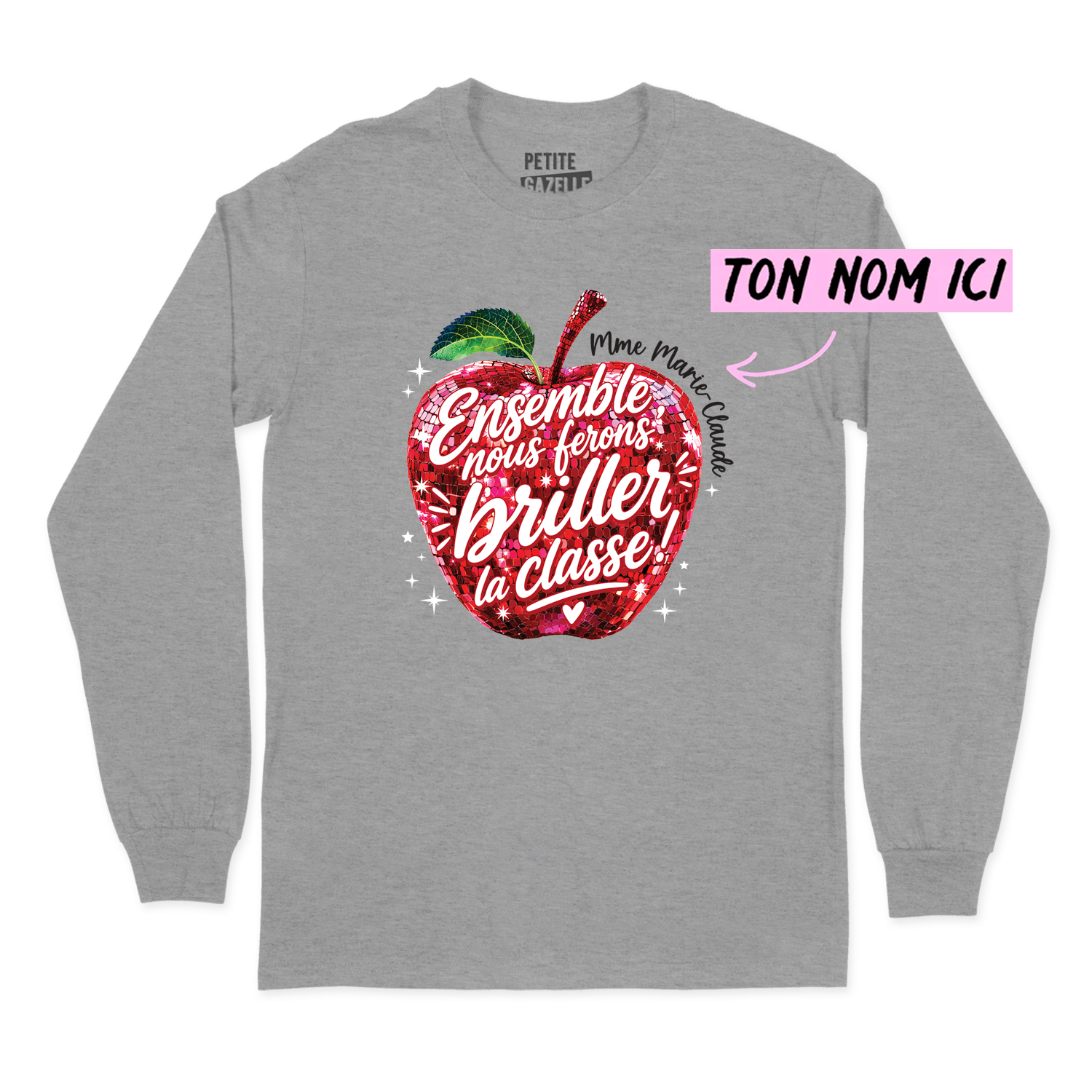 T-SHIRT À MANCHES LONGUES | Madame Pomme Disco