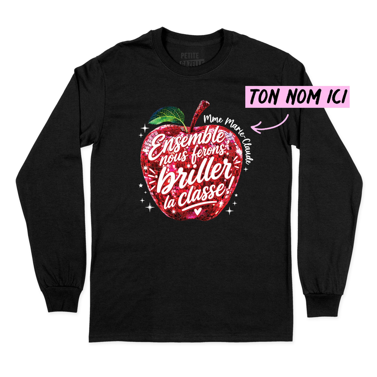 T-SHIRT À MANCHES LONGUES | Madame Pomme Disco