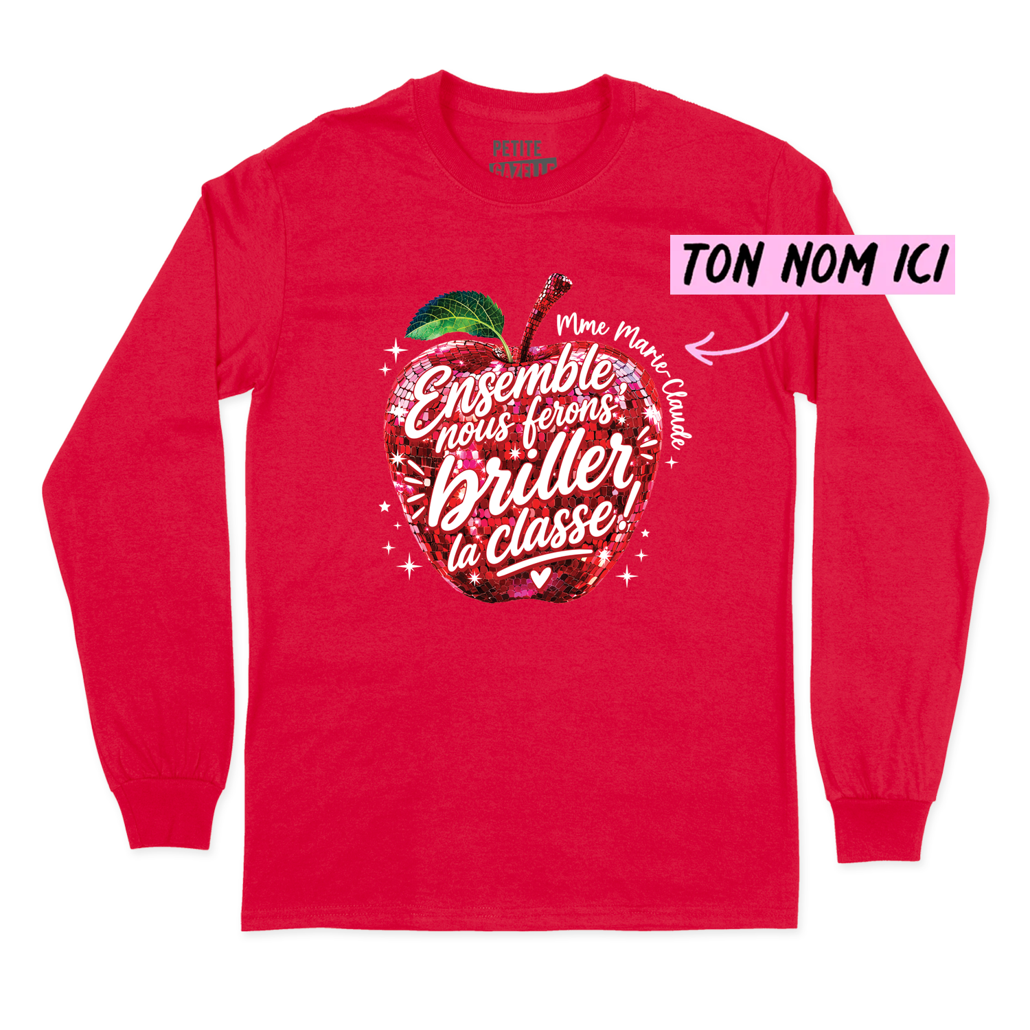 T-SHIRT À MANCHES LONGUES | Madame Pomme Disco