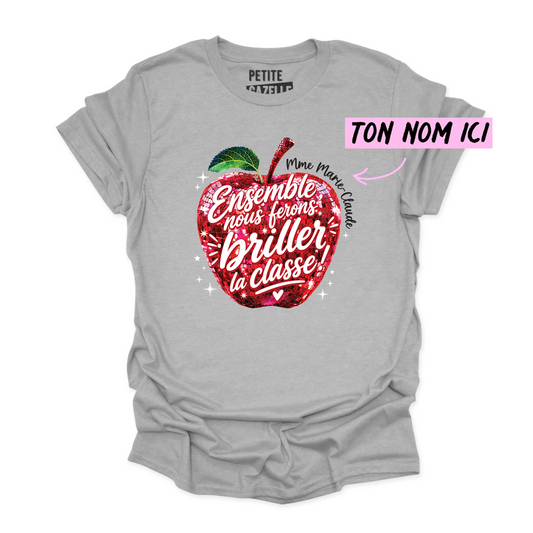T-SHIRT COL ROND | Madame Pomme Disco