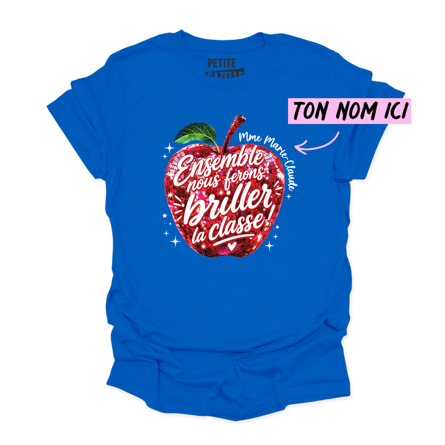 T-SHIRT COL ROND | Madame Pomme Disco