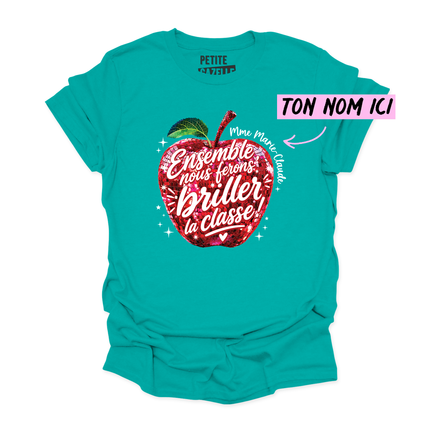 T-SHIRT COL ROND | Madame Pomme Disco