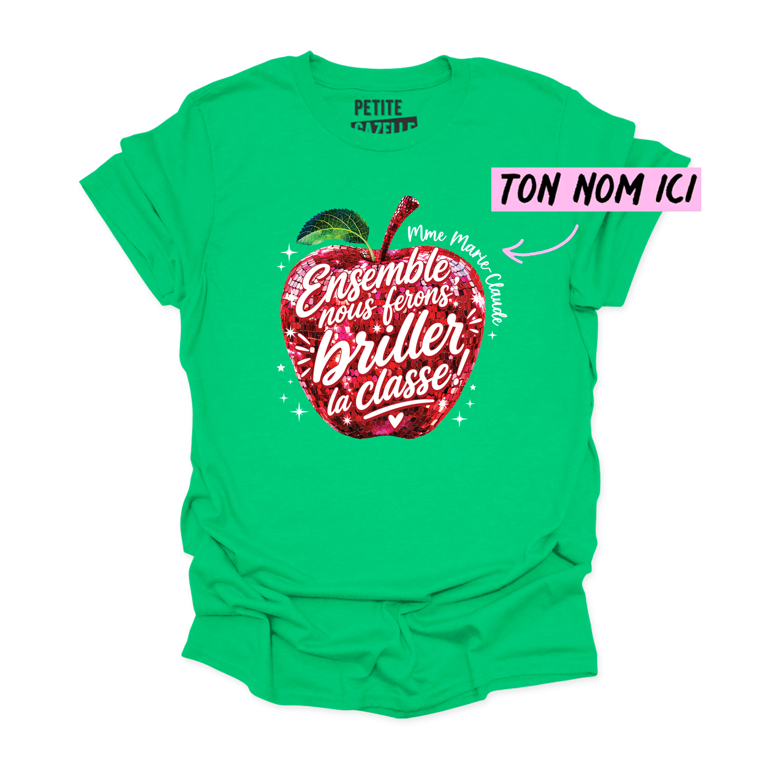 T-SHIRT COL ROND | Madame Pomme Disco