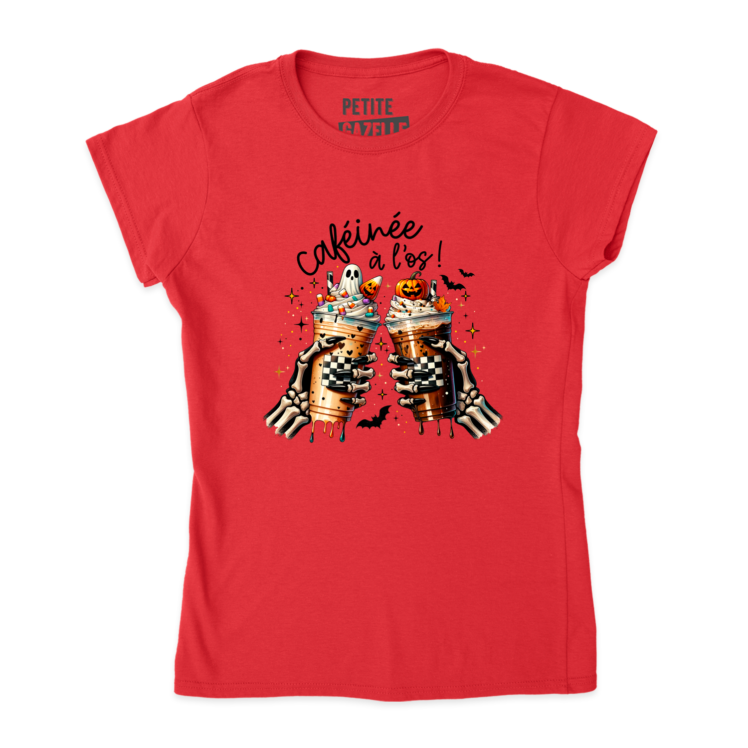 TSHIRT AJUSTÉ | Caféinée à l'os