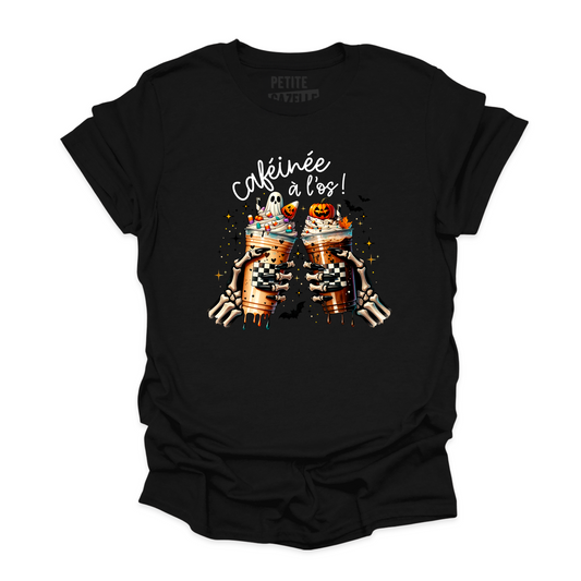 T-SHIRT COL ROND | Caféinée à l'os