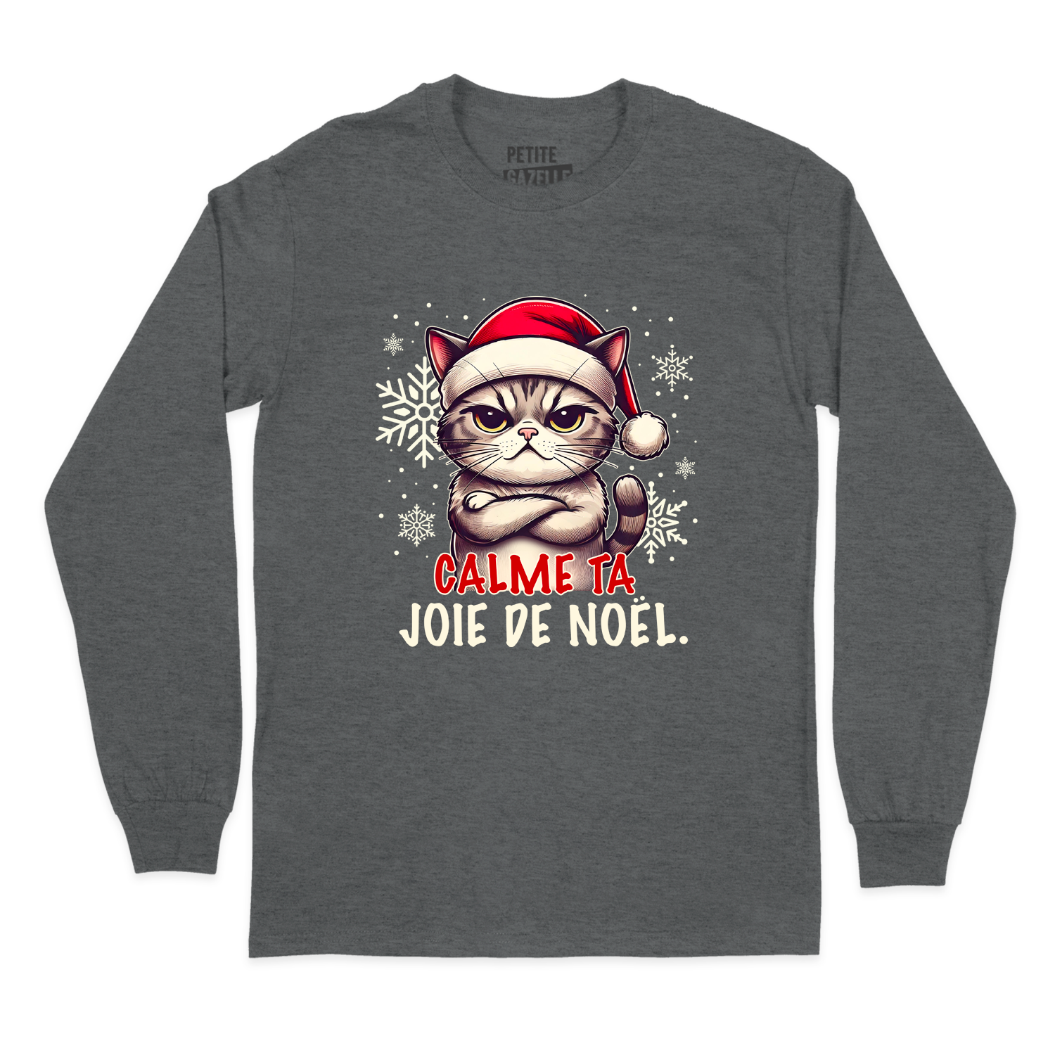 T-SHIRT À MANCHES LONGUES | Calme ta joie de Noël