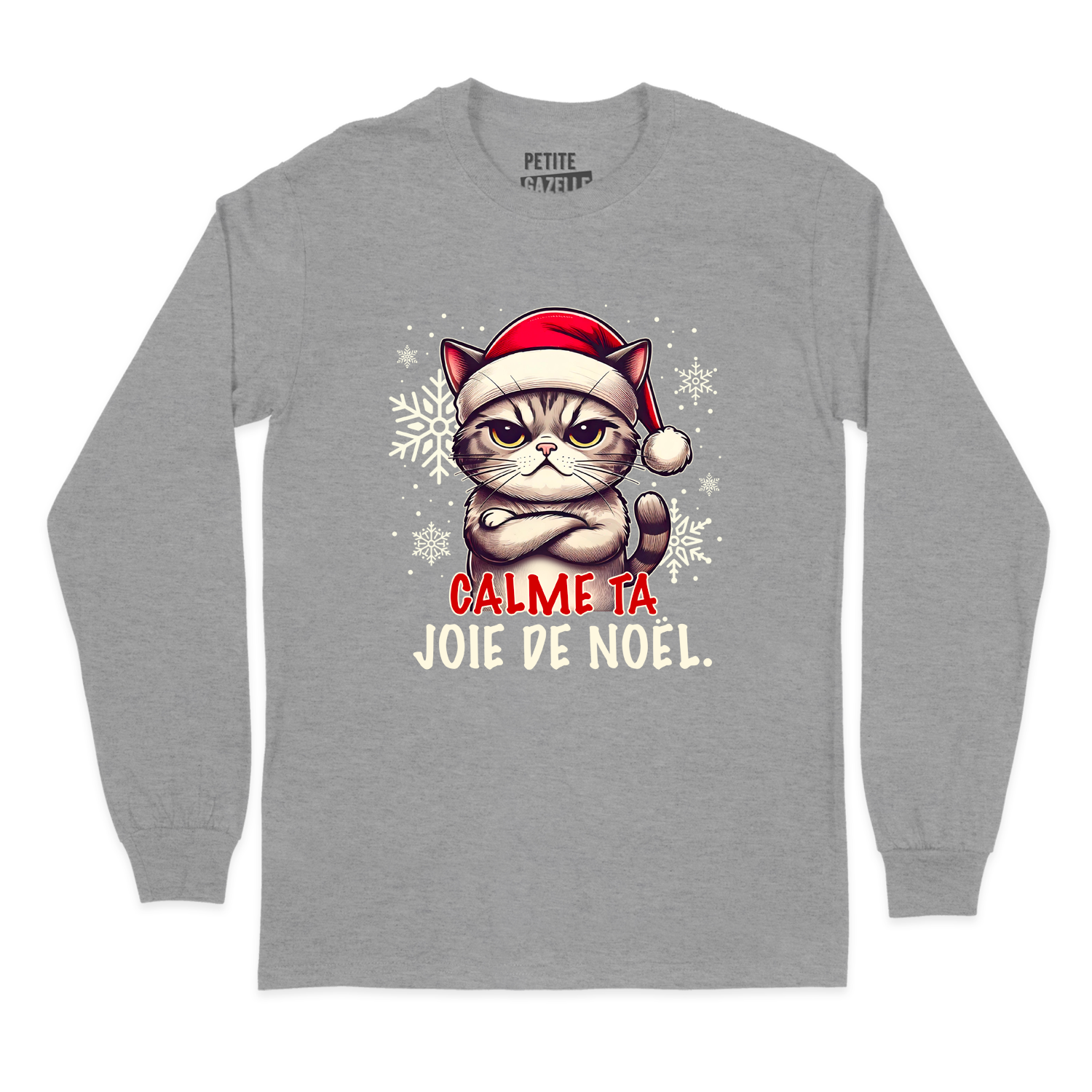 T-SHIRT À MANCHES LONGUES | Calme ta joie de Noël