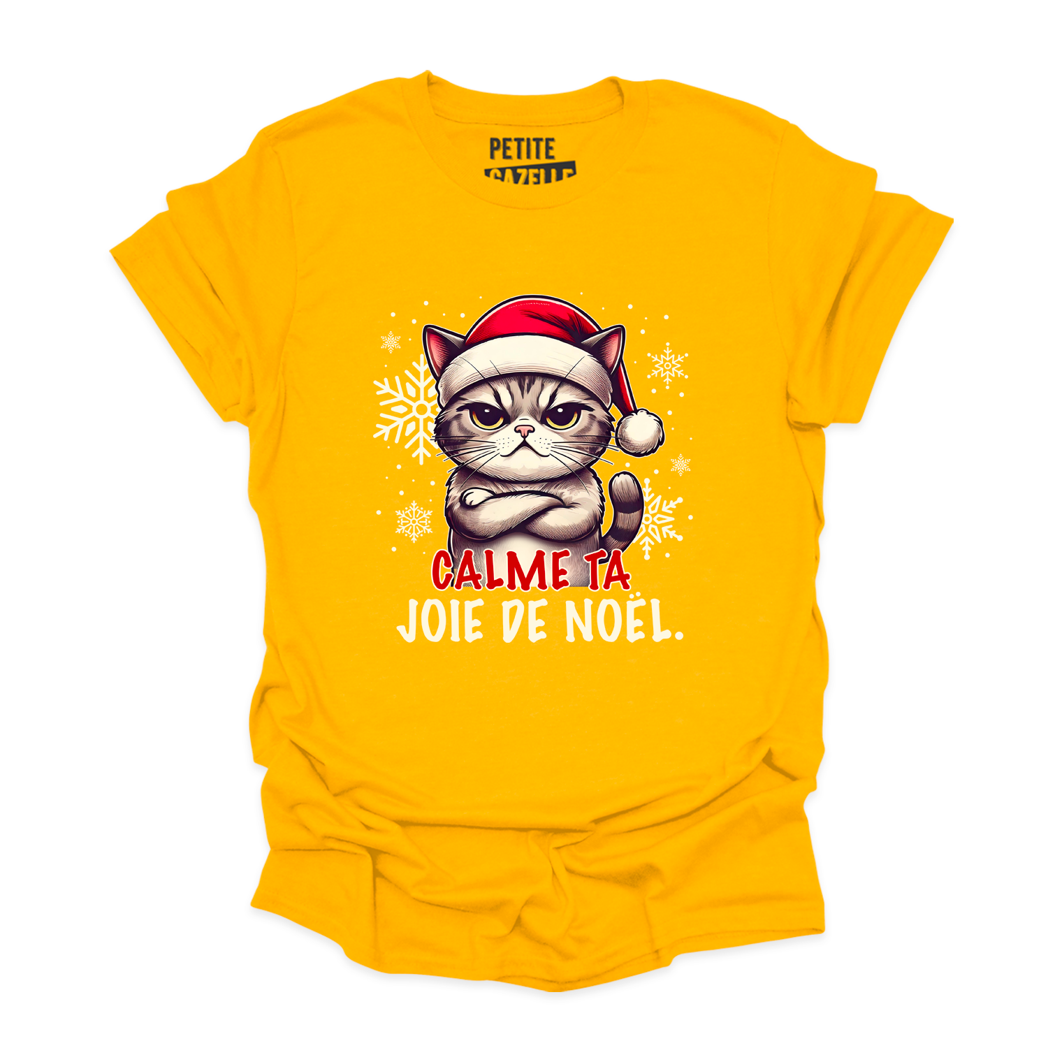 T-SHIRT COL ROND | Calme ta joie de Noël