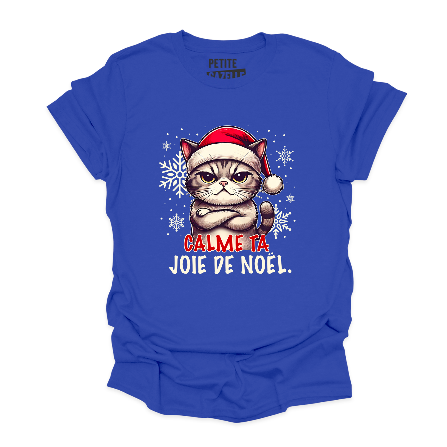 T-SHIRT COL ROND | Calme ta joie de Noël