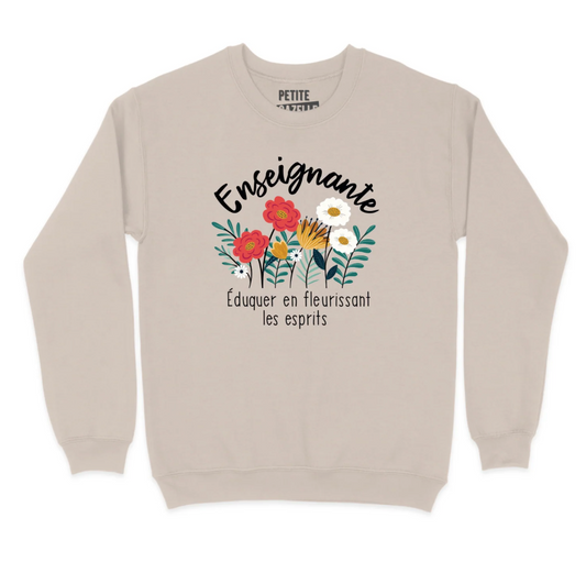 L - Coton ouaté sable - Enseignante, fleurir les esprits