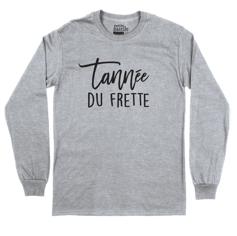 L - T-shirt manches longues gris pâle - Tannée du frette