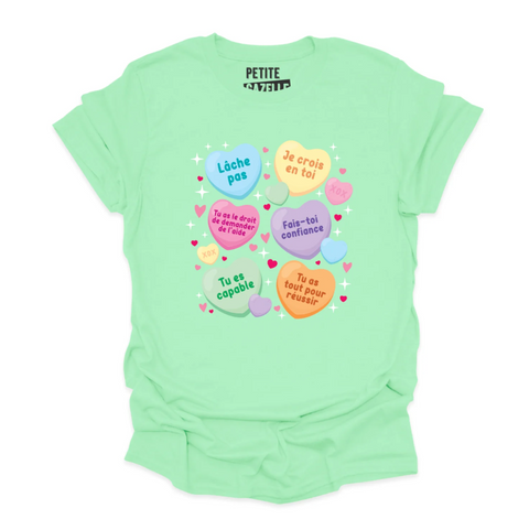 M - T-shirt Unisexe col rond menthe - Encouragements