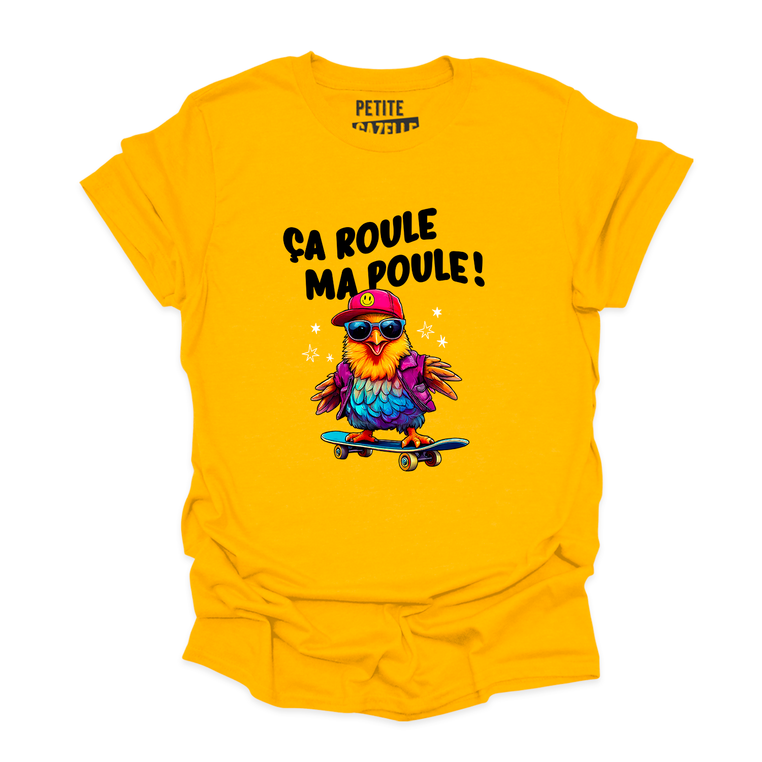 T-SHIRT COL ROND | Ça roule ma poule !