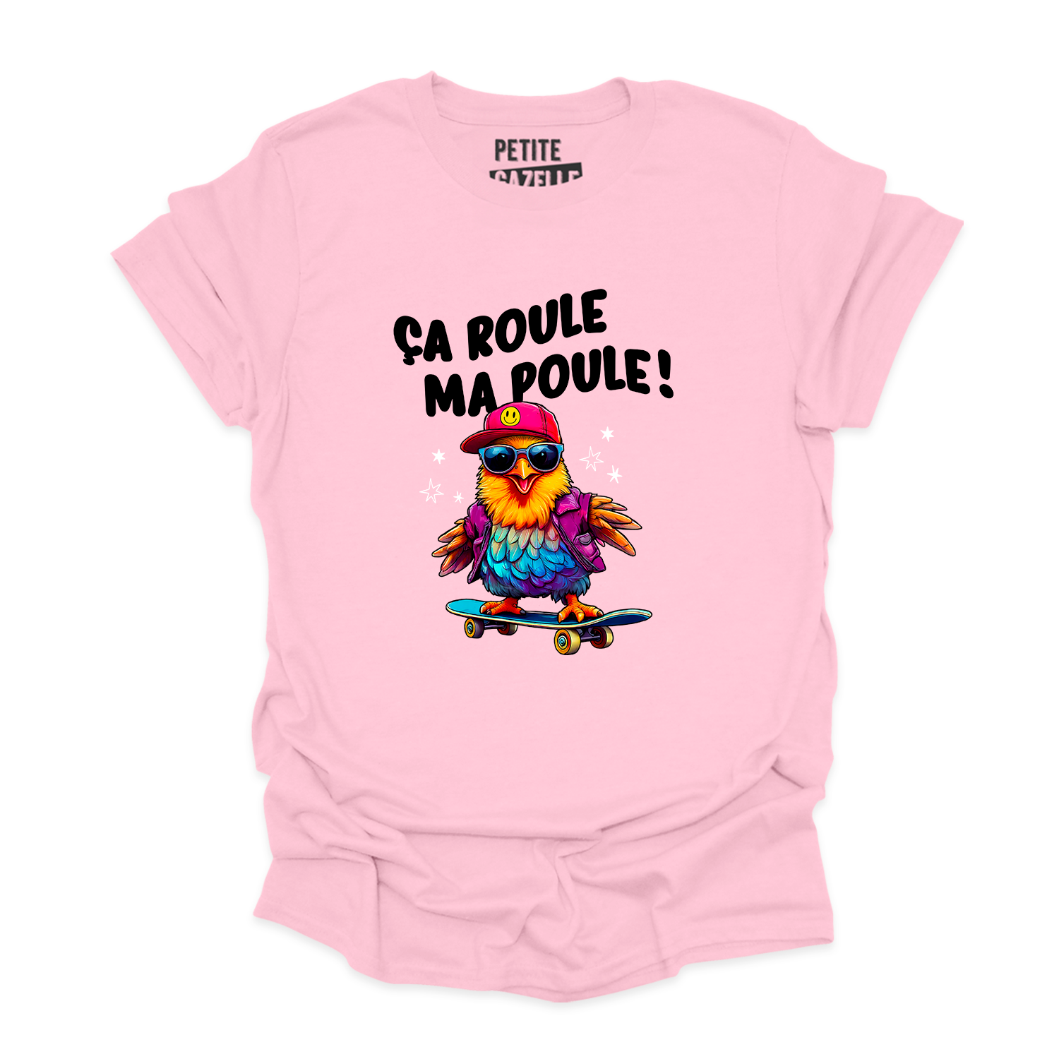 T-SHIRT COL ROND | Ça roule ma poule !