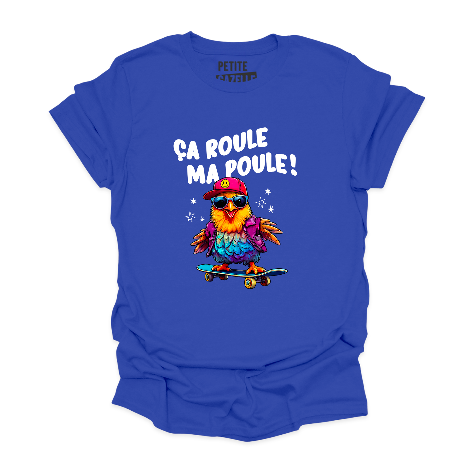 T-SHIRT COL ROND | Ça roule ma poule !